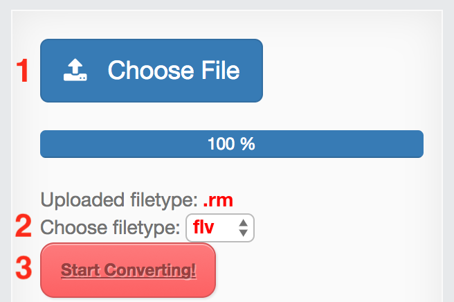 How to convert RM files online to FLV